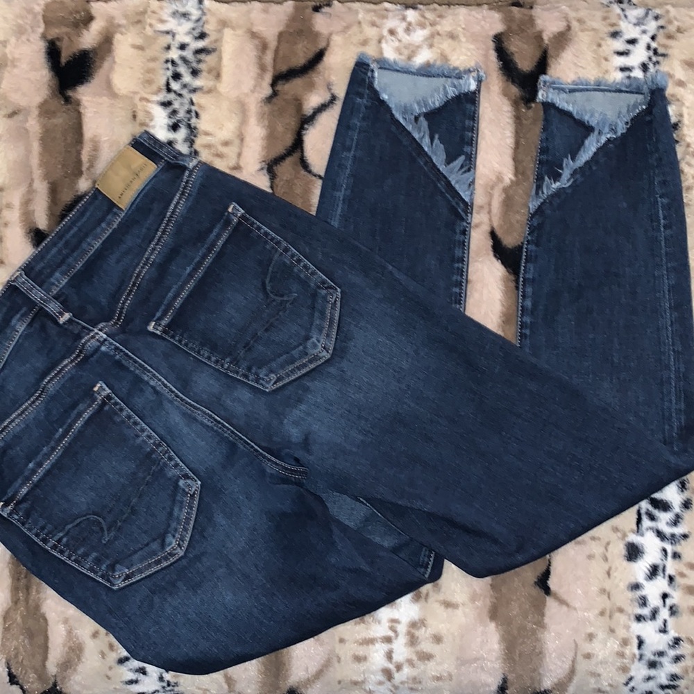 American Eagle Super Hi-Rise Jegging Crop — 8 Regular